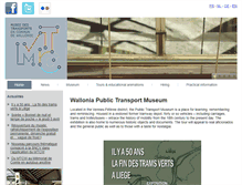 Tablet Screenshot of musee-transports.be